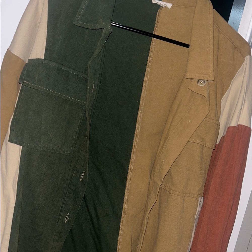 NWOT Colorblock Shacket - Picture 4 of 5